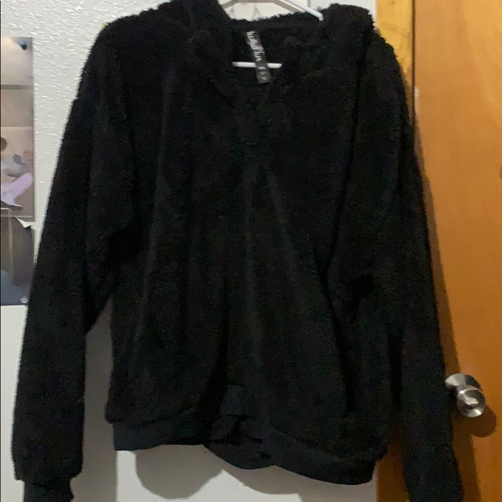 Fuzzy Sweater with hoodie